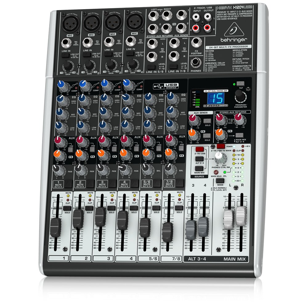 Behringer Xenyx X1204USB Premium 12-Input Bus Mixer