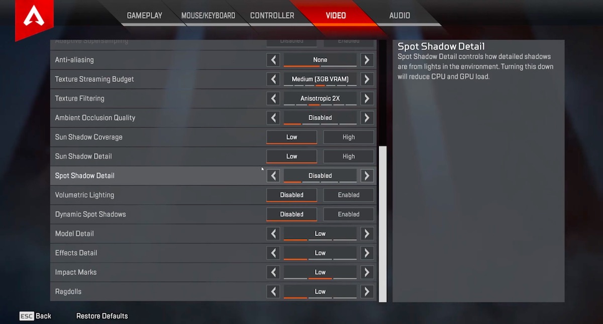 Best Apex Legends Settings