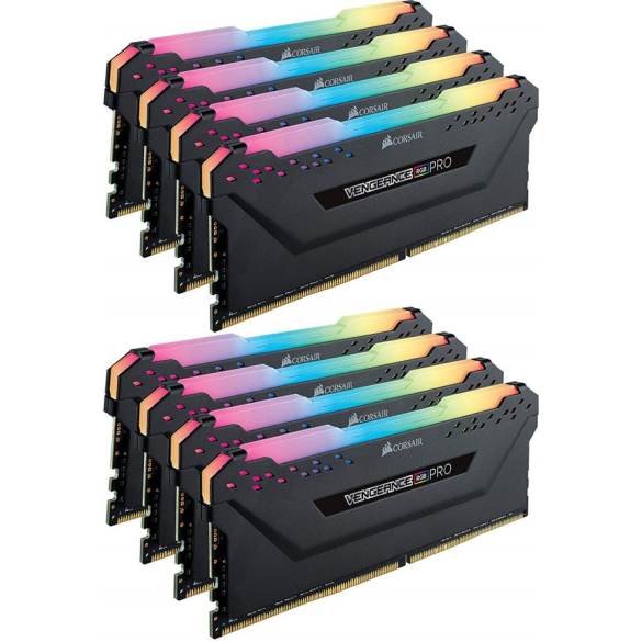 CORSAIR Vengeance RGB PRO 64GB (8x8GB) DDR4 3000MHz C15