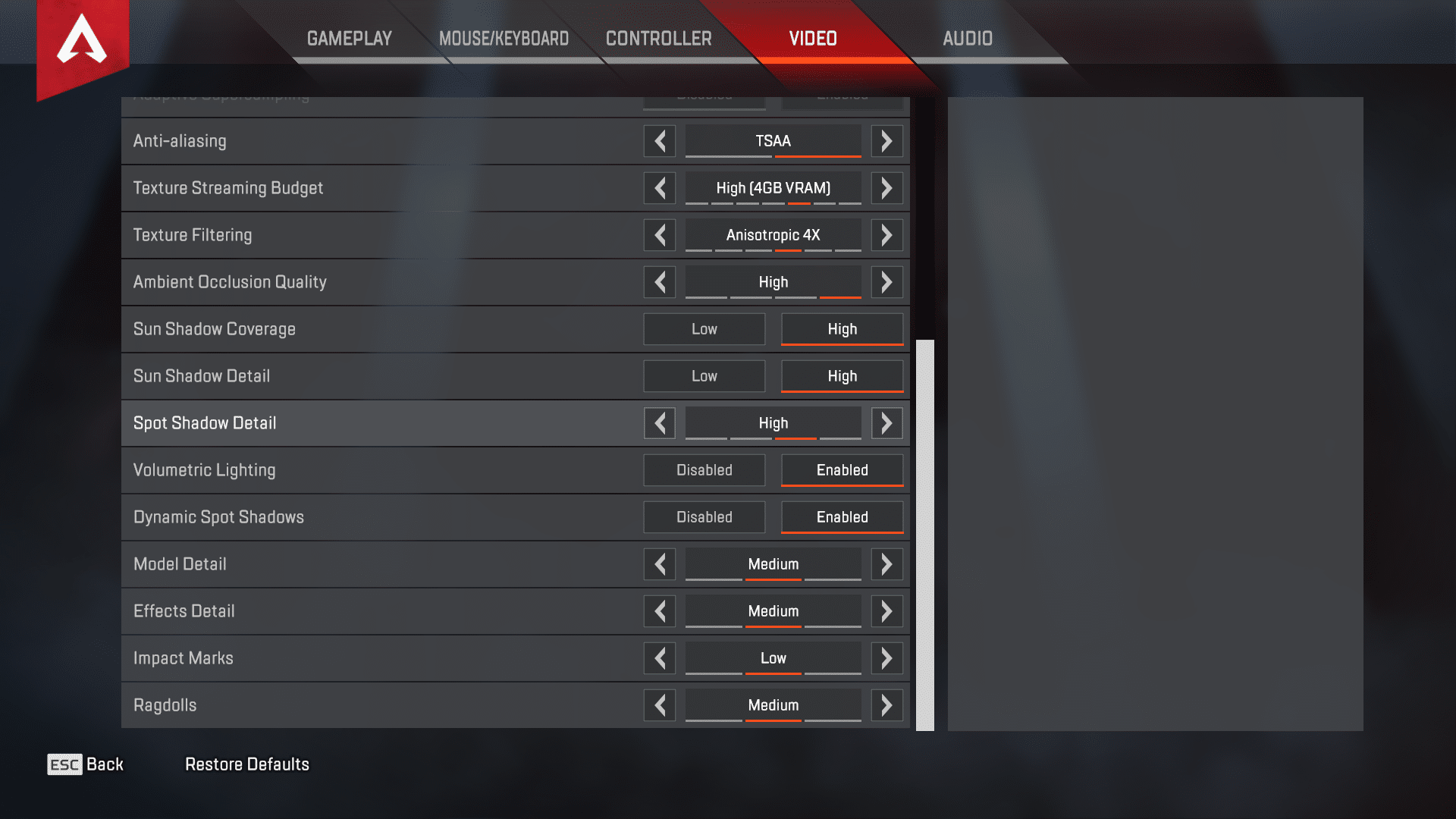 DrDisrespect Apex Legends Game Settings 2