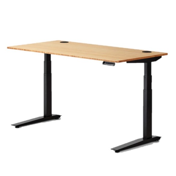 Jarvis Standing Desk Bamboo Top - Electric Adjustable Height Sit Stand Desk