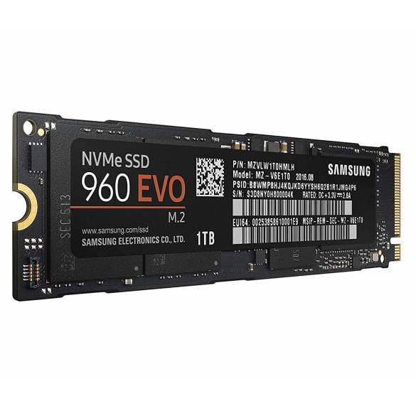 Samsung 960 EVO Series - 1TB PCIe NVMe - M.2 Internal SSD
