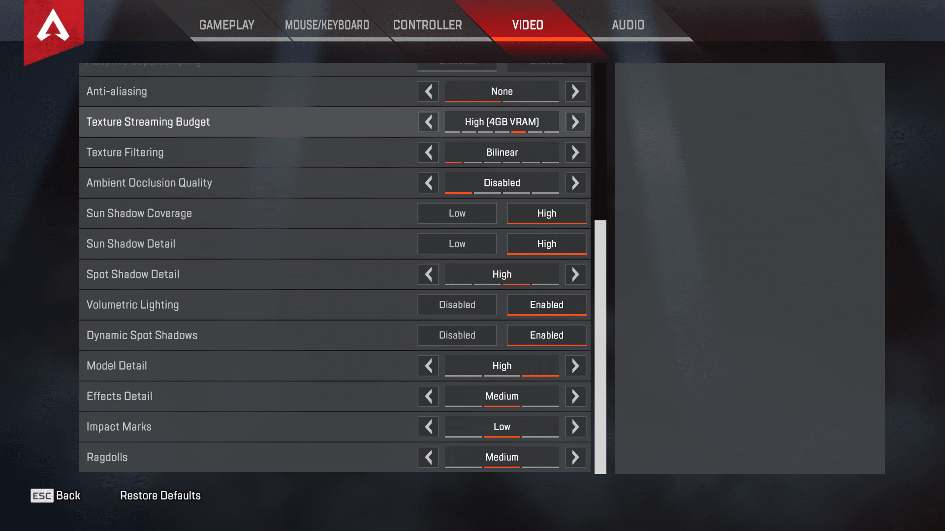 summit1g apex legends settings