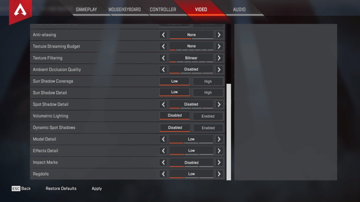 Aceu Apex Legends Settings Keybinds June 21