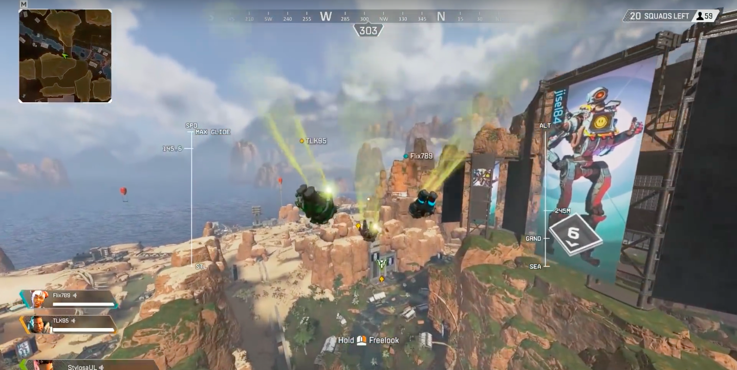 Land Faster in Apex Legends