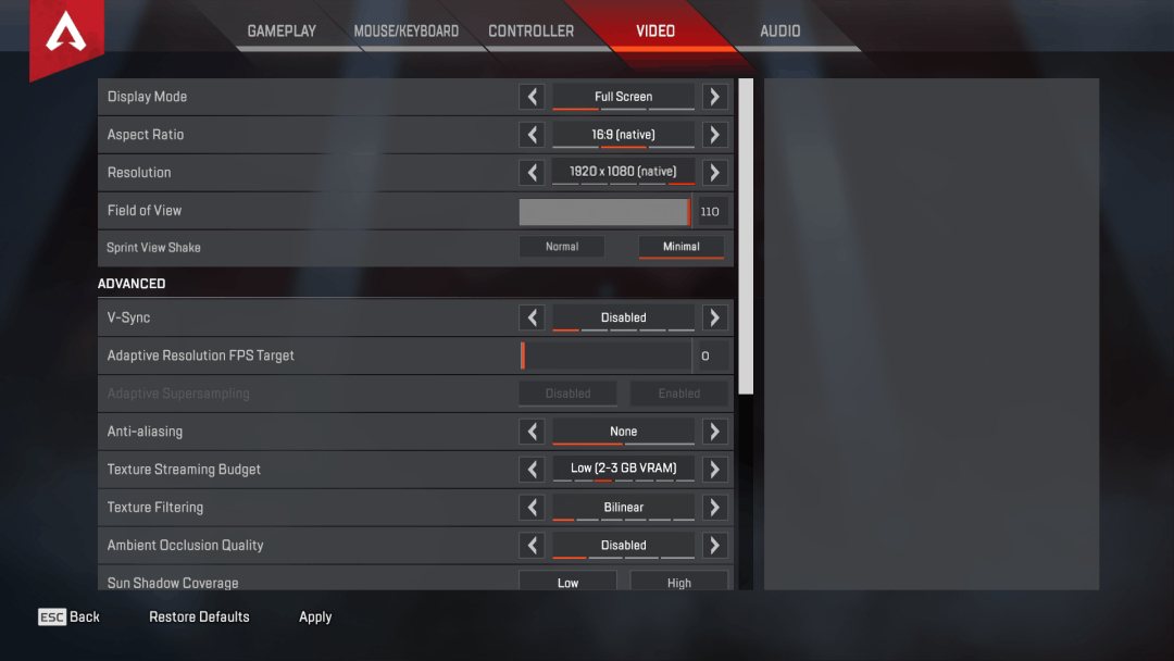 Albralelie-apex-legends-video-settings