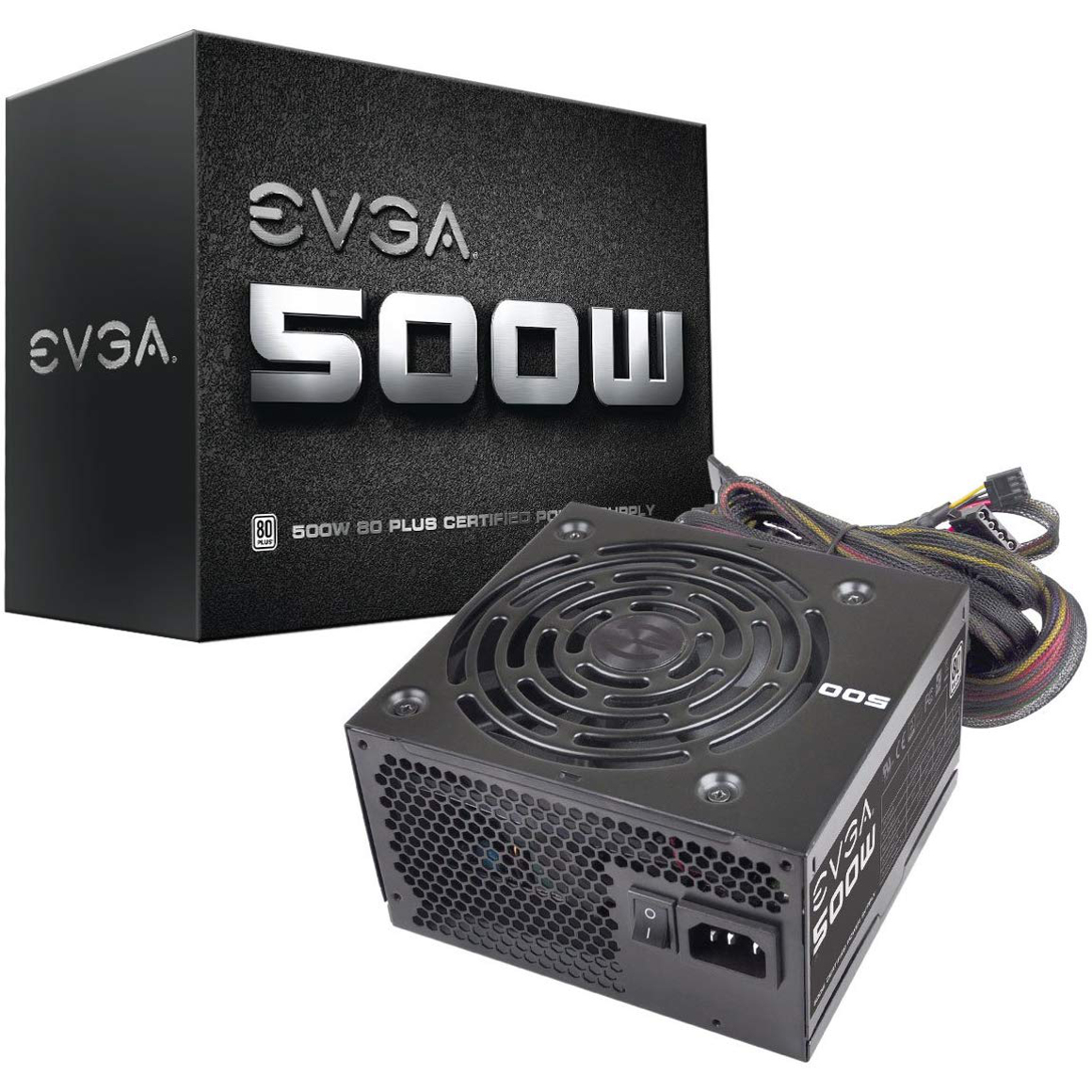 EVGA 500 W1, 80+ WHITE 500W