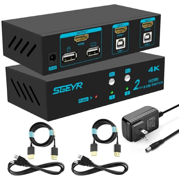 SGEYR 4K KVM Switch HDMI