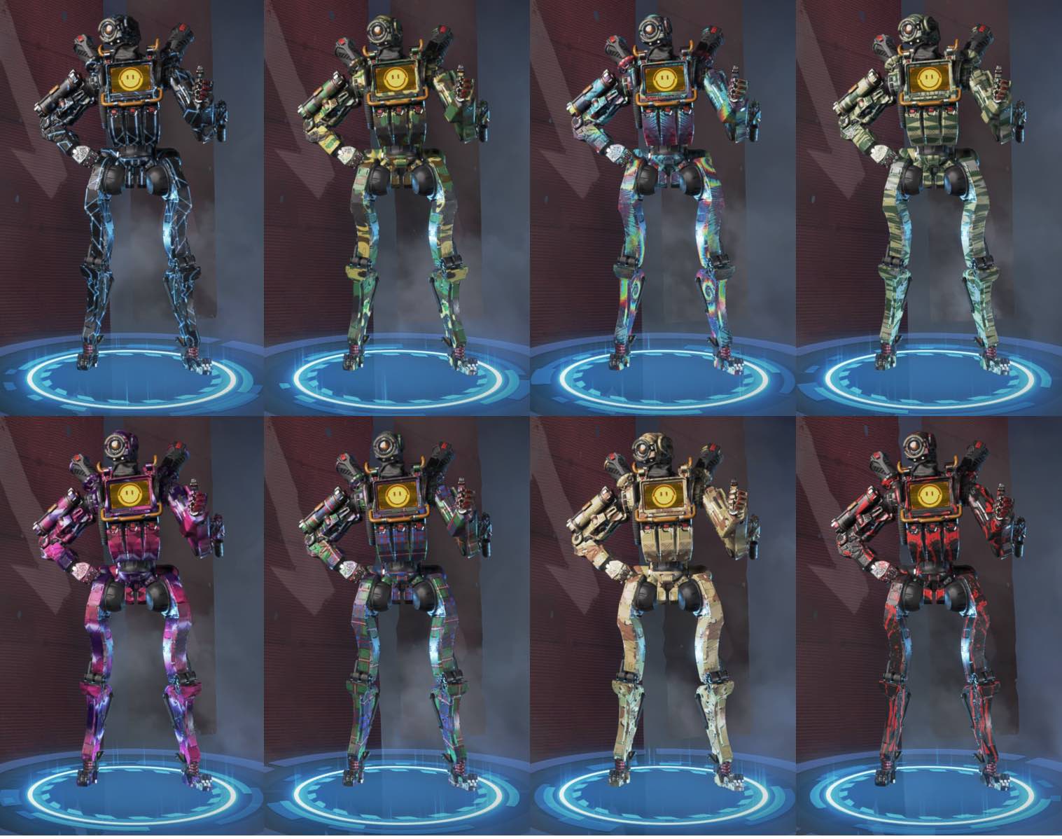 Rare Pathfinder Skins.