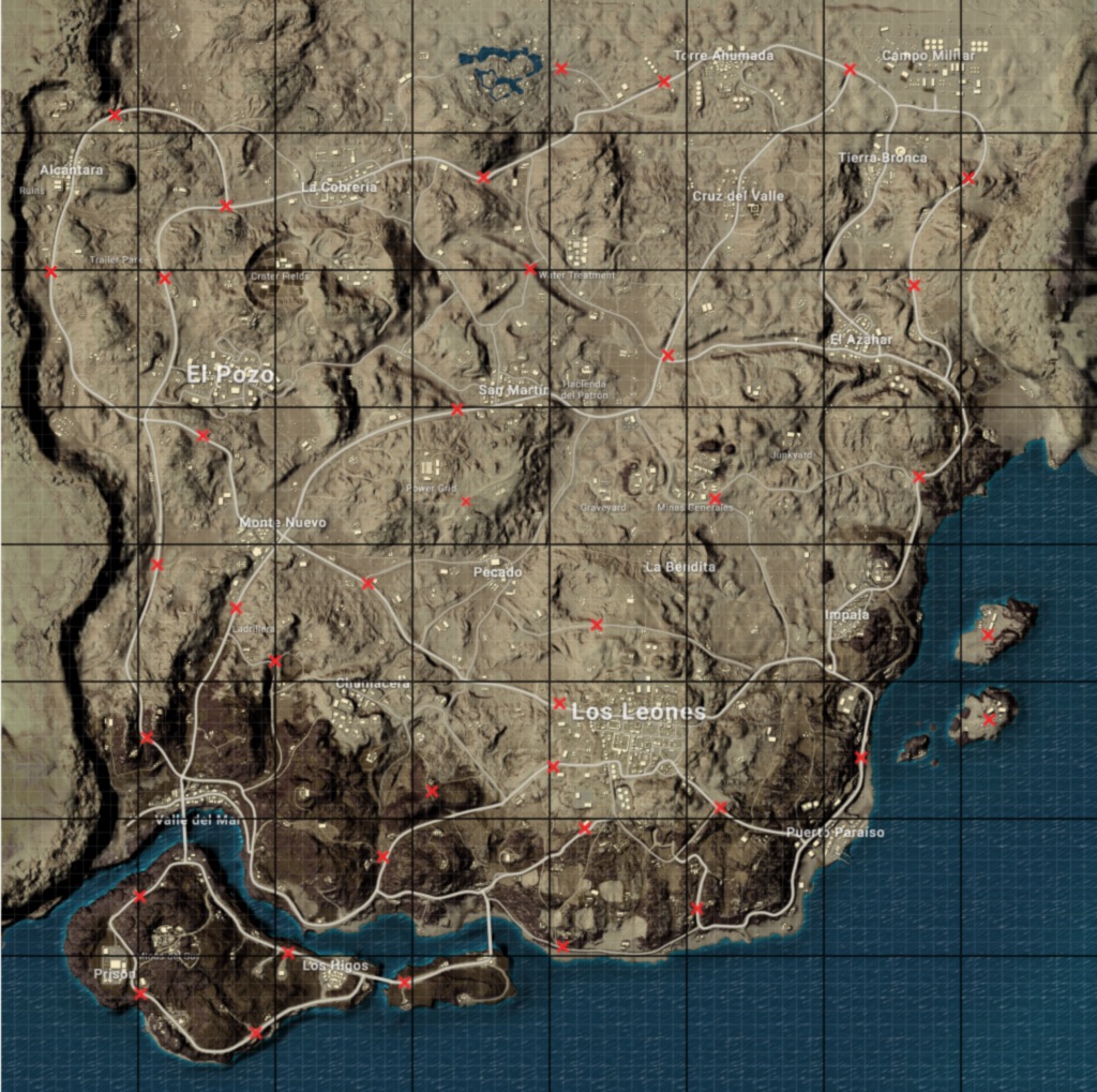 PUBG Motor Glider Spawns