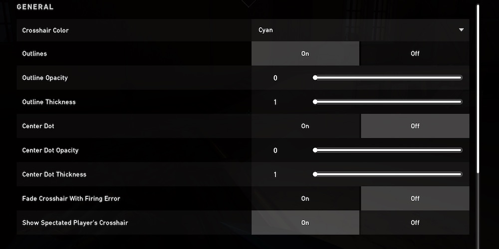 Best Valorant Crosshair Settings