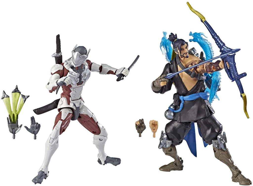 Overwatch Ultimates Series Hanzo and Genji Dual Pack 6-Inch-Scale Collectible Action Figures with Accessories - Blizzard Video Game Characters