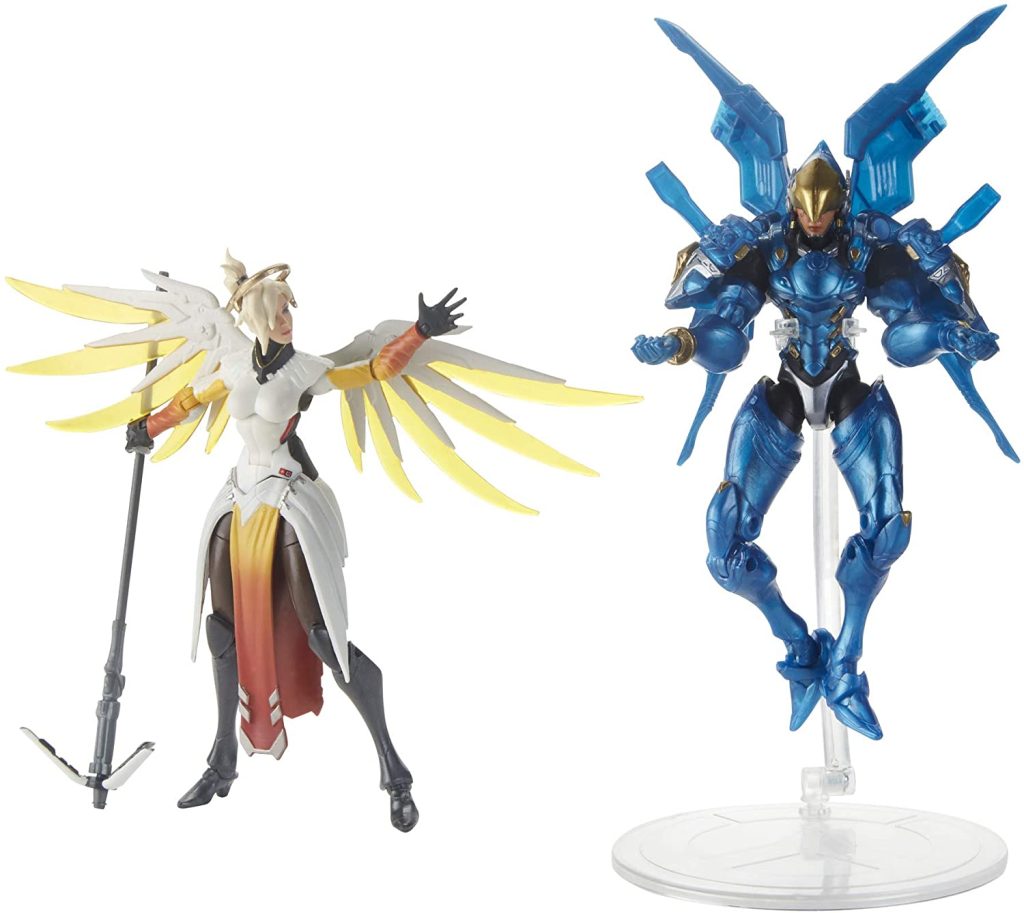  Hasbro Overwatch Ultimates Series Pharah and Mercy Dual Pack 6-Inch-Scale Collectible Action Figures with Accessories – Blizzard Video Game Characters