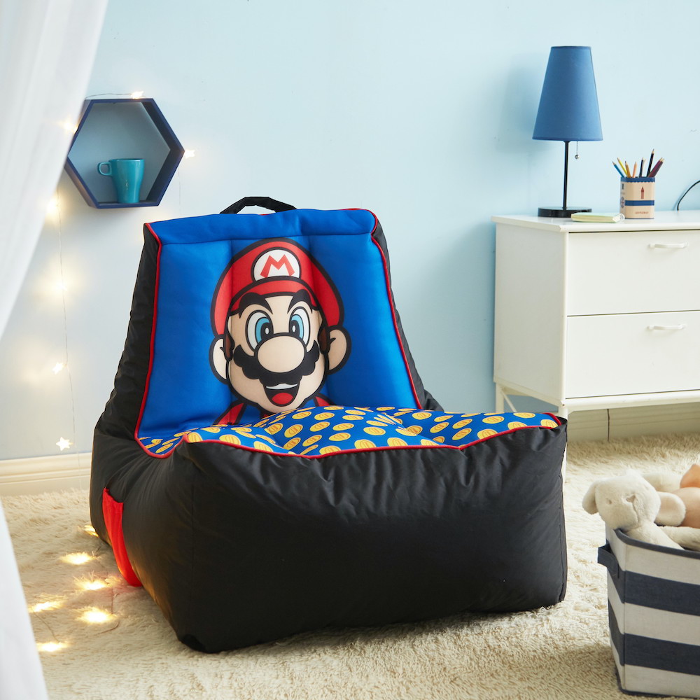 Super Mario Oversized Gaming Bean Bag Chair by Idea Nuova – best Gaming Bean Bag Chairs